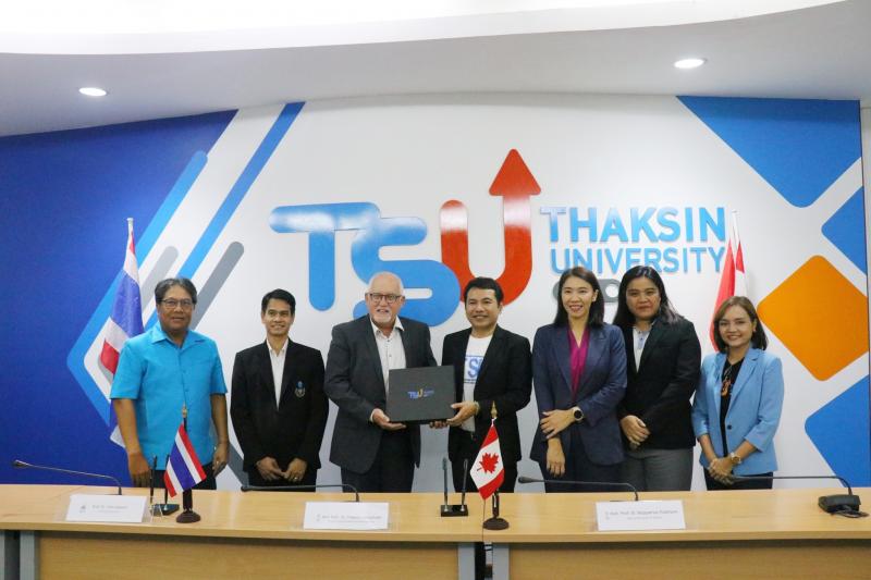 มหาวิทยาลัยทักษิณ ลงนามความร่วมมือทางวิชาการกับ Universite De Moncton, Campus D Edmundston (UdeM) ประเทศแคนาดา